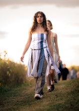 Load image into Gallery viewer, look 2 - shirt panel corset back top