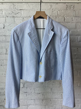 Load image into Gallery viewer, Raw cropped blazer