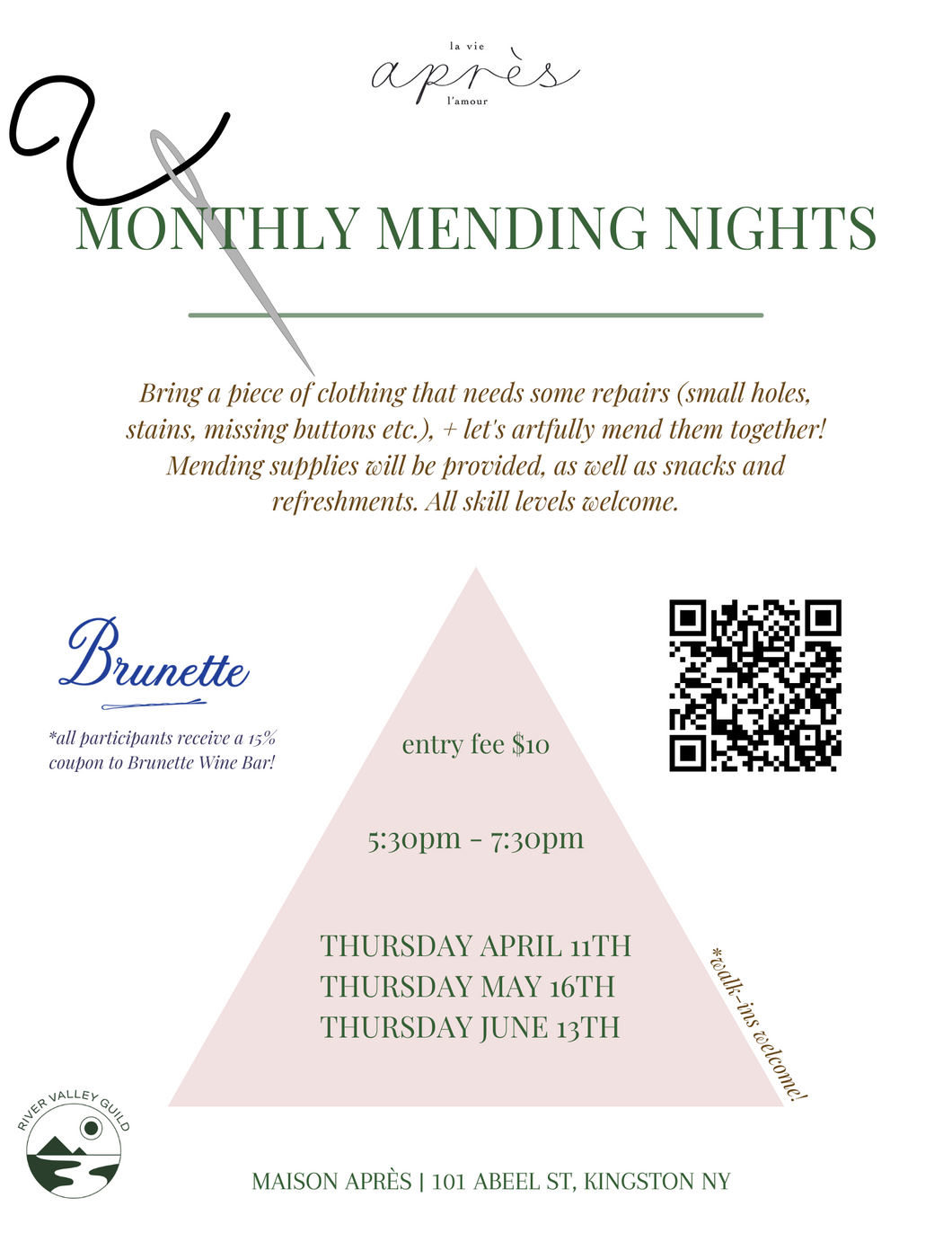 Mending Night Thursday 5/16