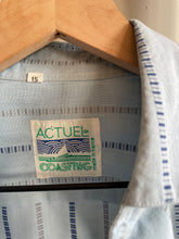 Load image into Gallery viewer, Paris Embroidered Blue Stripe
