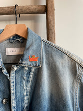 Load image into Gallery viewer, Paris Denim Jacket w/ Elbow Lace
