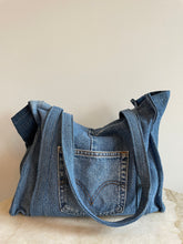 Load image into Gallery viewer, xl denim tote
