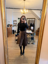 Load image into Gallery viewer, Paris Suede Panel Skirt
