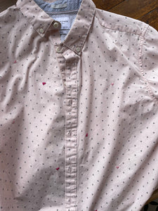 confetti hearts button down