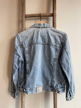 Load image into Gallery viewer, Paris Embroidered Denim Jacket
