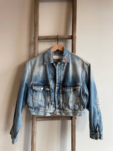 Load image into Gallery viewer, Paris Denim Jacket w/ Elbow Lace
