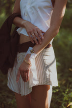 Load image into Gallery viewer, look 1 - two-tone annette pleated skirt
