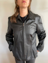 Load image into Gallery viewer, vintage leather blazer
