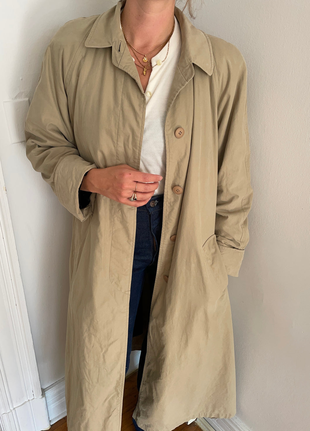 vintage carol cohen trench coat