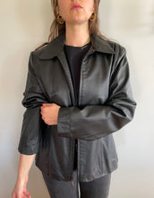 Load image into Gallery viewer, vintage leather blazer
