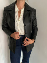 Load image into Gallery viewer, vintage maxima leather blazer
