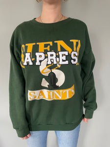 varsity letter 'après saints' sweatshirt
