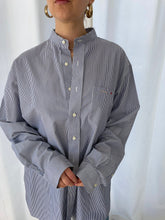 Load image into Gallery viewer, amour hand embroidered button down
